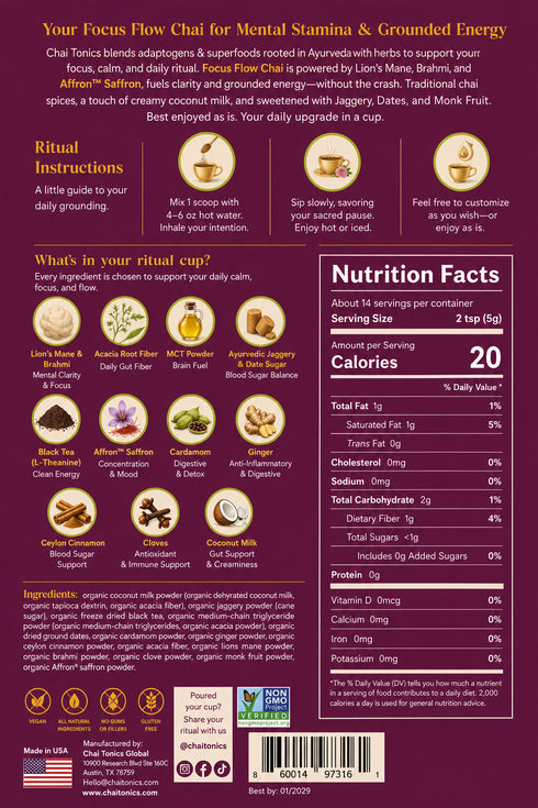 Focus Flow Chai